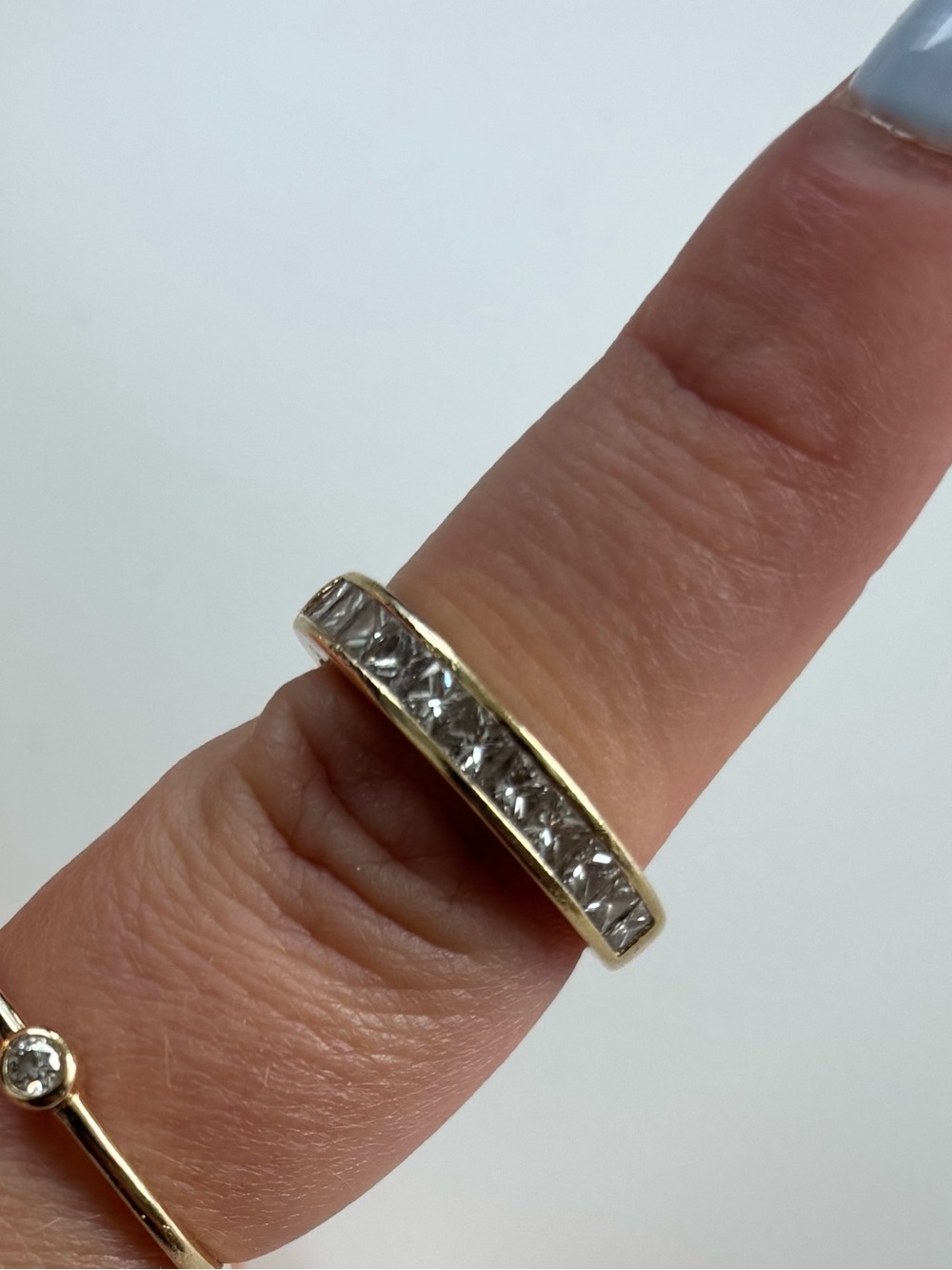 1ct Natural Diamond Band, 14k Gold, Size 7, appraisal included